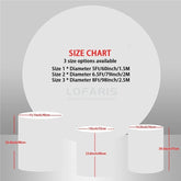 Lofaris Light Purple And Grey Elephant Round Birthday Backdrop Kit